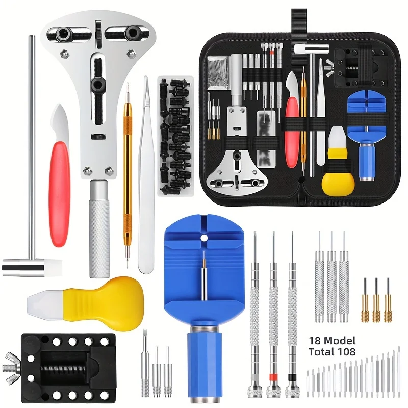 Luxury Watch Cleaning Kit - 147pcs/set Watchmaker Watch Repair Repairing Tools