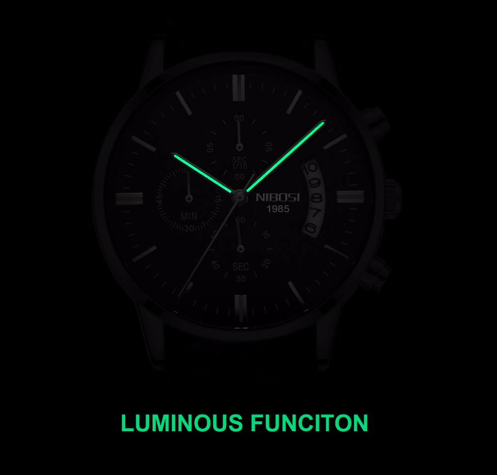 NIBOSI Stainless Steel Black Q - Luxury Watch Magazine recension och pris