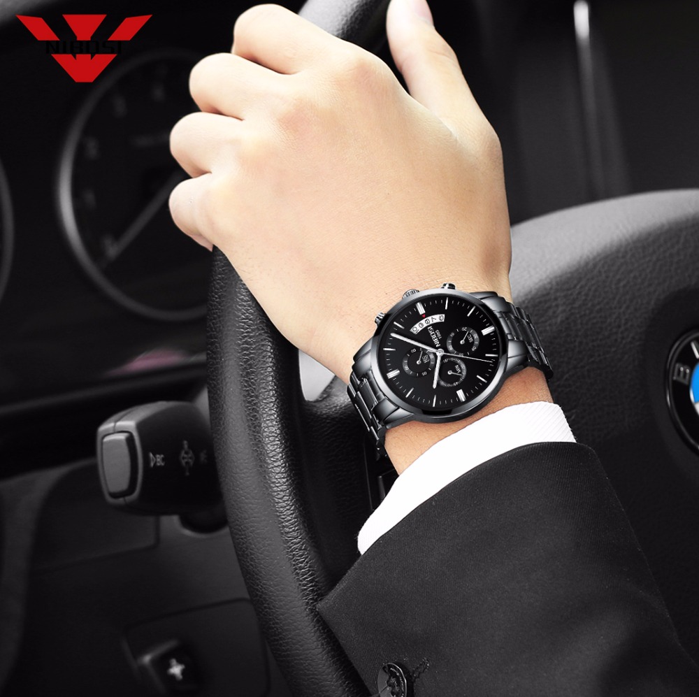 NIBOSI Stainless Steel Black Q - Luxury Watch Magazine recension och pris