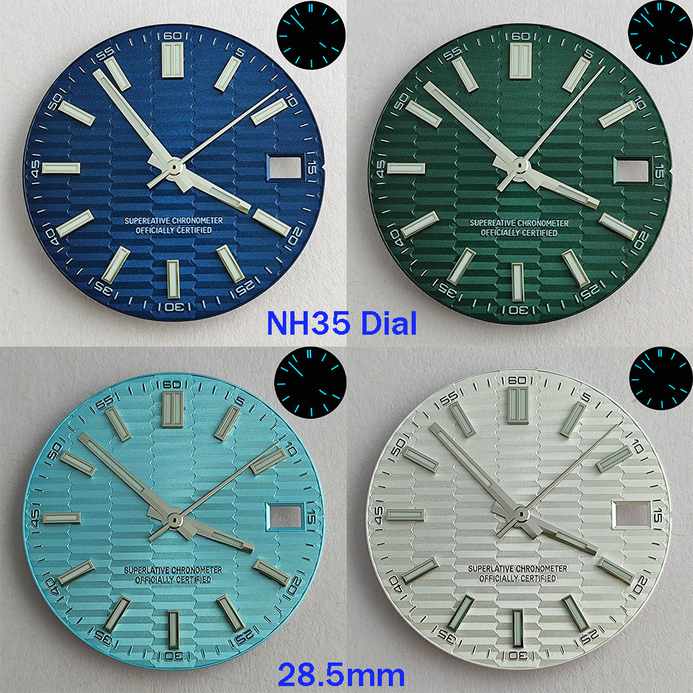28.5mm NH35 dial NH35 hands bl - Luxury Watch With Green Dial recension och pris