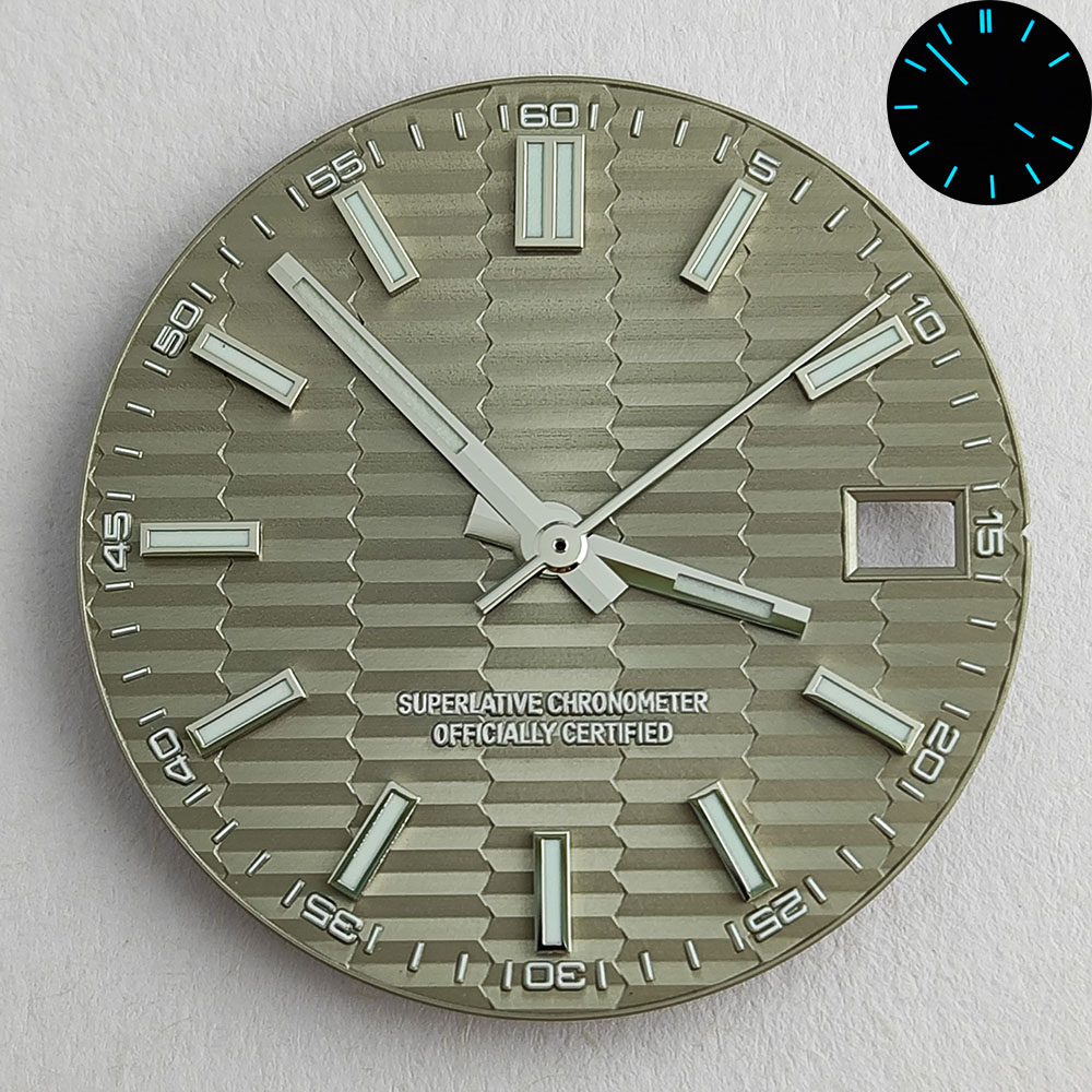 28.5mm NH35 dial NH35 hands bl - Luxury Watch With Green Dial recension och pris