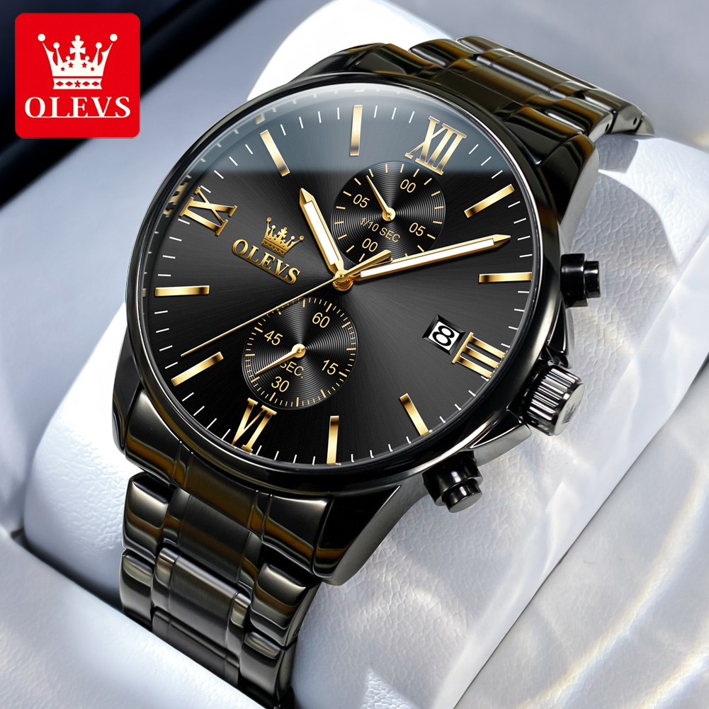 OLEVS 2886 Classic Black Quart - Luxury Watch Magazine recension och pris