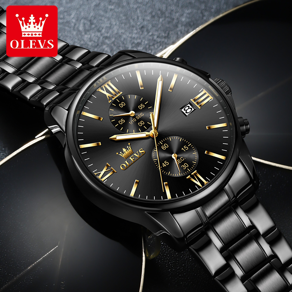 OLEVS 2886 Classic Black Quart - Luxury Watch Magazine recension och pris