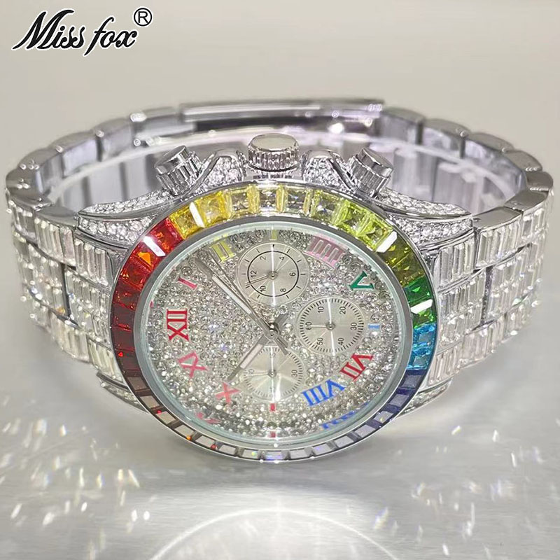 MISSFOX Luxury Iced Watch For  - Luxury Watch Magazine recension och pris