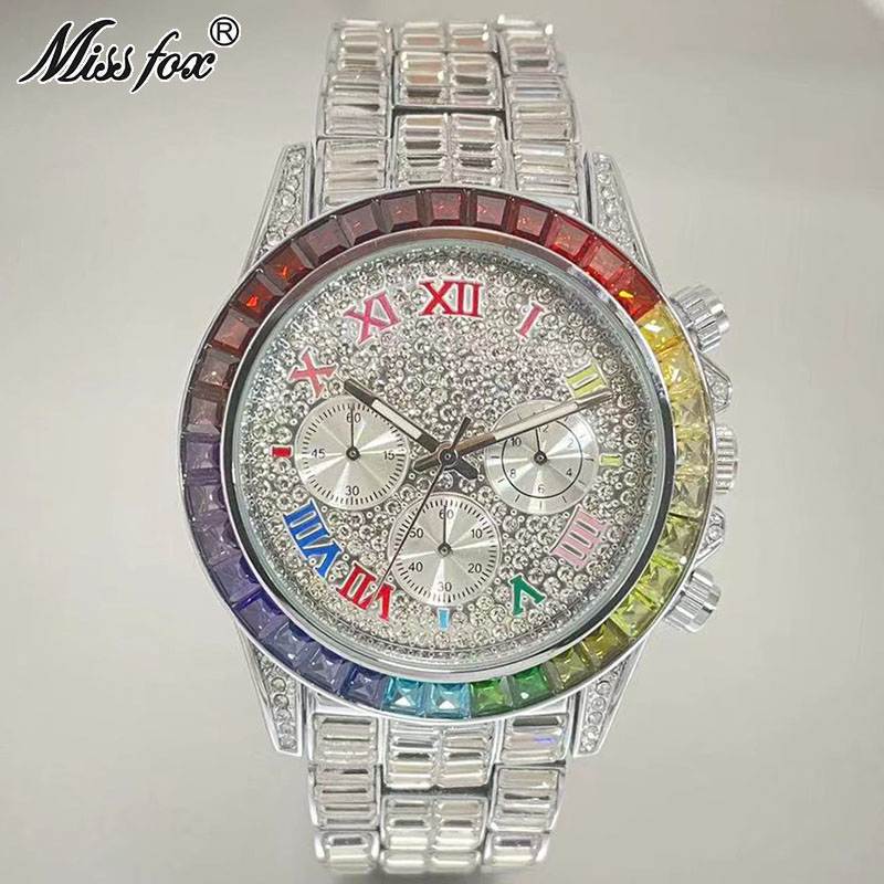 MISSFOX Luxury Iced Watch For  - Luxury Watch Magazine recension och pris