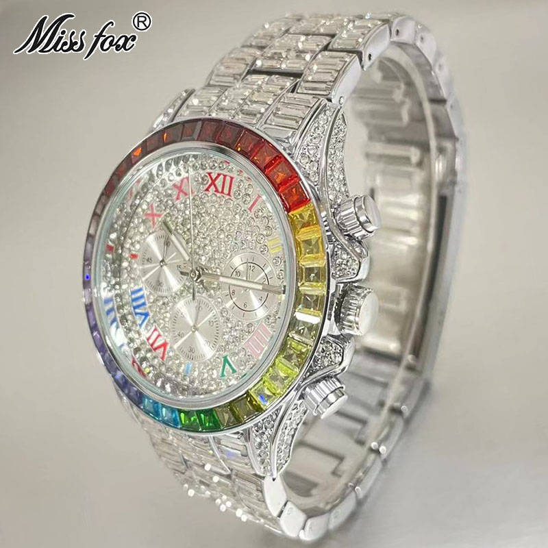 MISSFOX Luxury Iced Watch For  - Luxury Watch Magazine recension och pris
