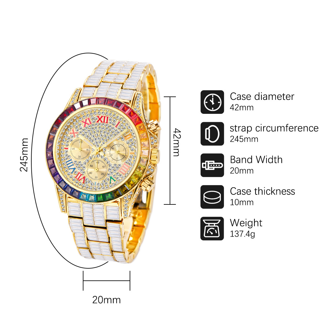 MISSFOX Luxury Iced Watch For  - Luxury Watch Magazine recension och pris