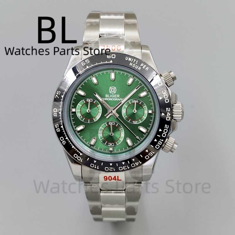 BLIGER 39mm Luxury Green Dial  - Luxury Watch With Green Dial recension och pris