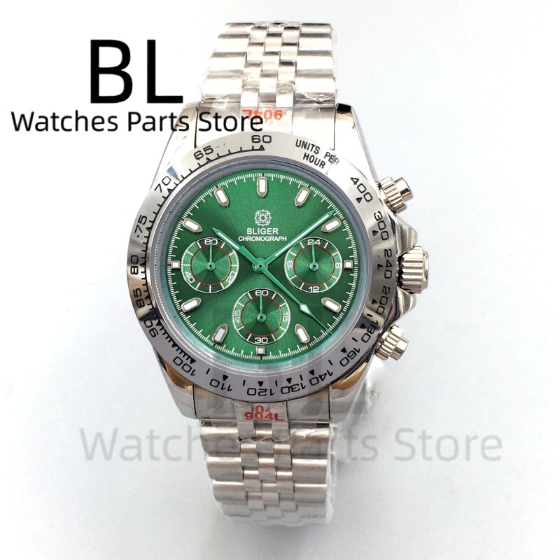 BLIGER 39mm Luxury Green Dial  - Luxury Watch With Green Dial recension och pris