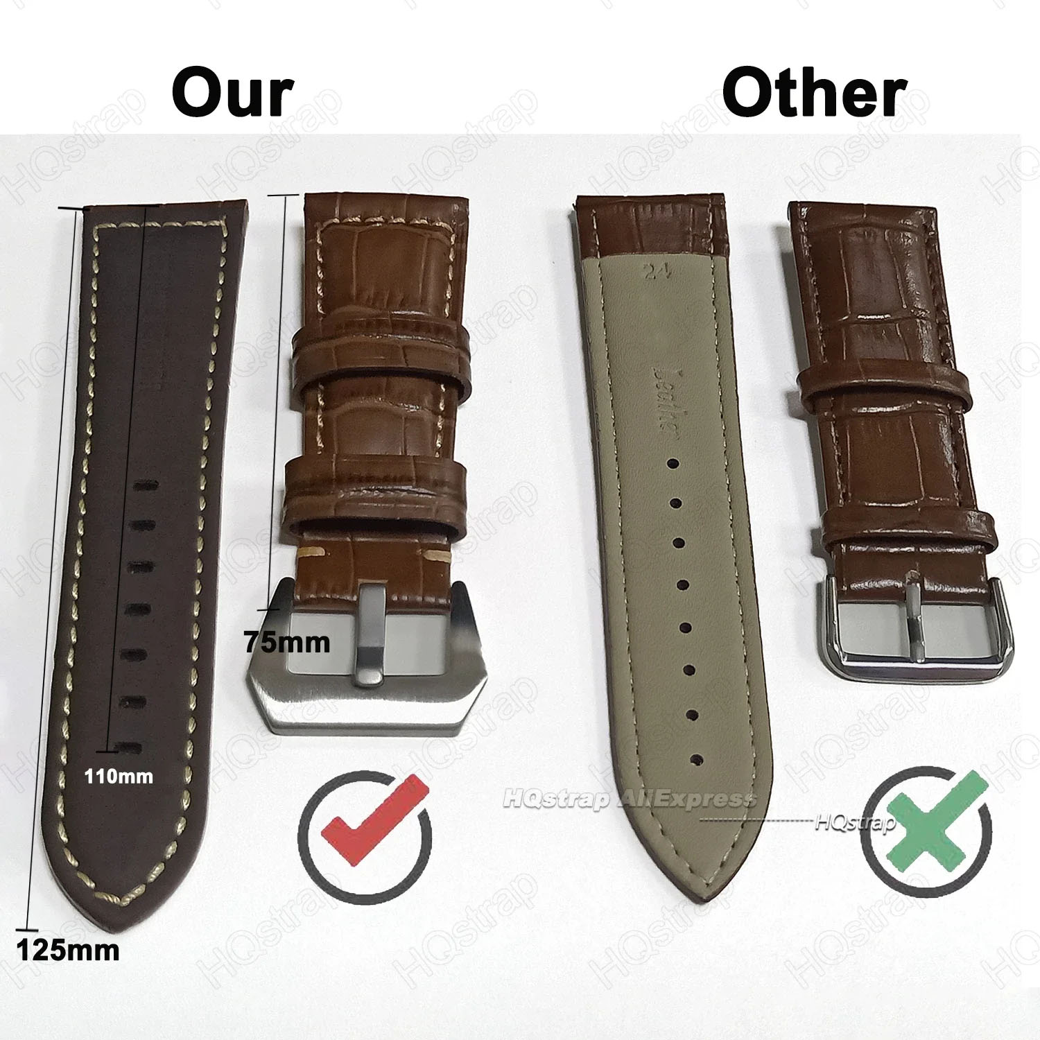 Leather Universal Replacement  - Luxury Watch Panerai recension och pris