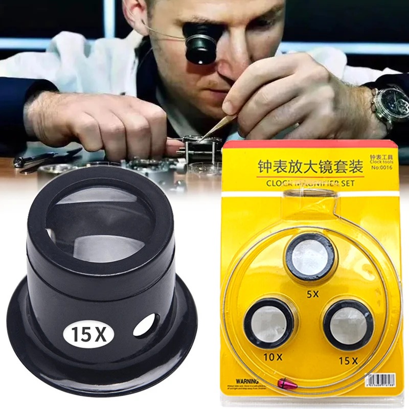 4Pcs Watch Magnifier Tool Eye  - Luxury Watch Cleaning Kit recension och pris