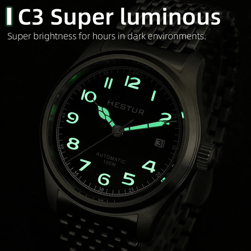 Hestur Automatic Mechanical Wa - Automatic Pilot Watch recension och pris